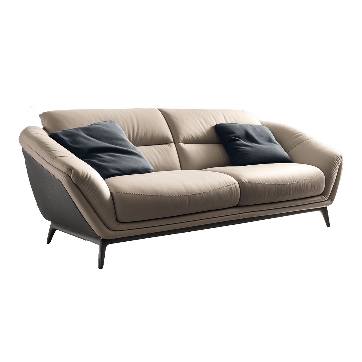 Velvet Sofa Couch 2-Seater - Afbeelding 2