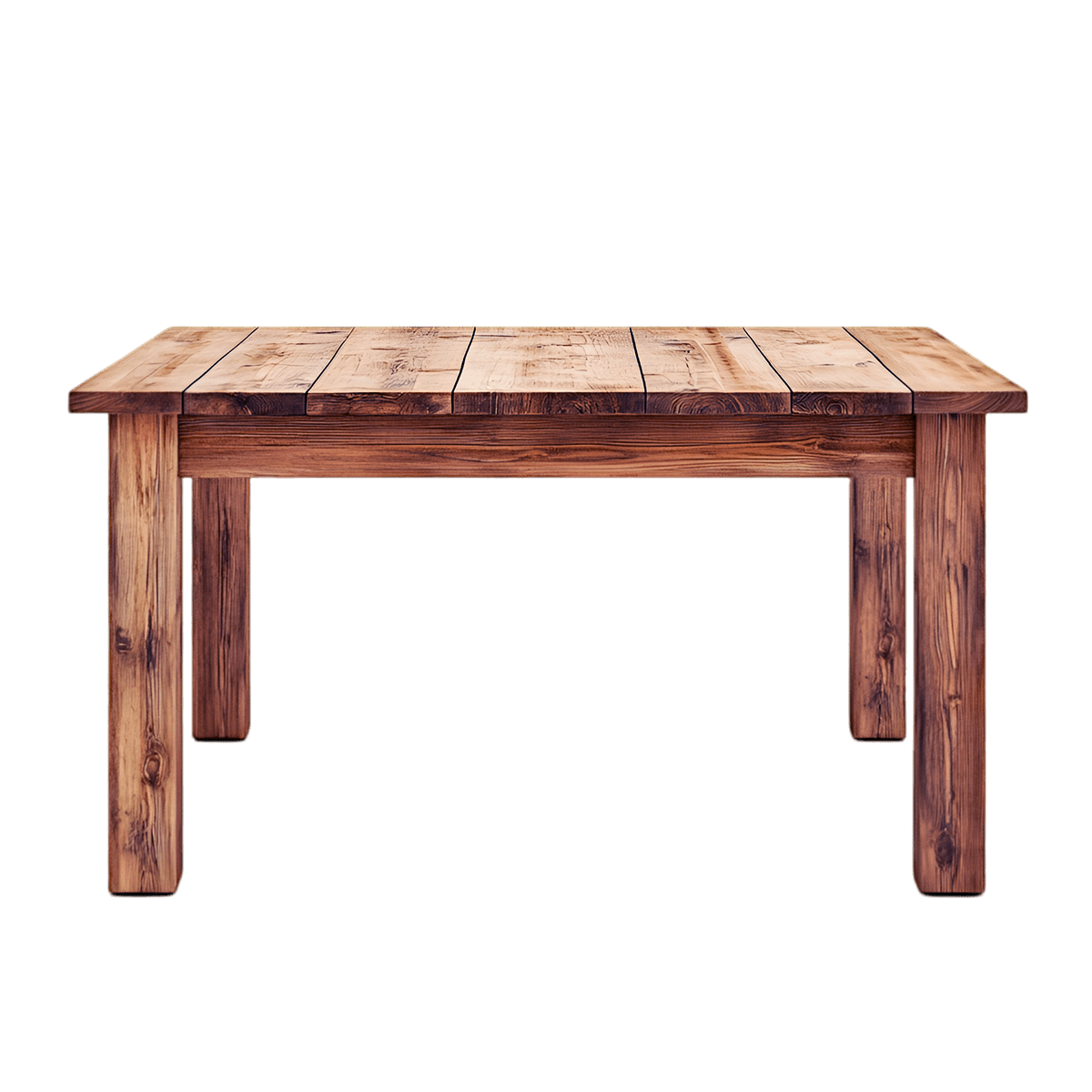 Solid Wooden Dining Table - Afbeelding 2